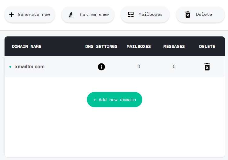 Private domains. How to get your own Temporary Email